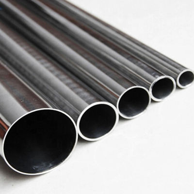 ท่อกลมเหล็กไร้สแตนเลสม้วนร้อนเย็น 0.5 มิลลิเมตร-6 มิลลิเมตร welded สําหรับวัสดุก่อสร้าง